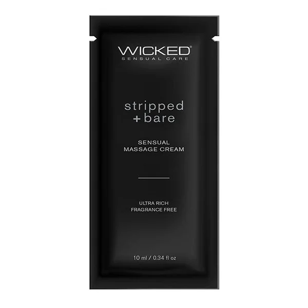 Wicked Sensual Care Stripped & Bare Unscented Massage Cream