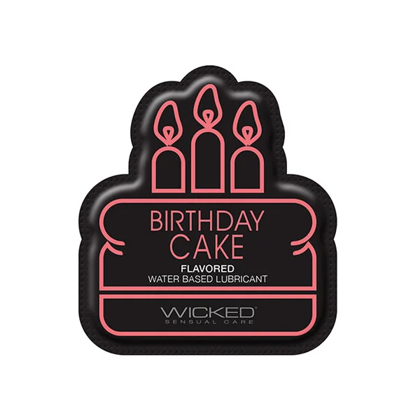 Wicked Sensual Care Water Based Lubricant - .1 Oz Birthday Cake