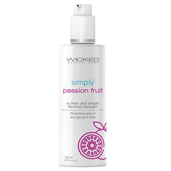 Wicked Simply Flavored Lubricant - Passion Fruit 4oz