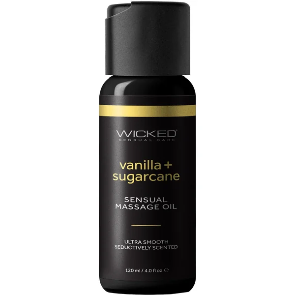 Wicked Vanilla + Sugarcane Sensual Massage Oil 4 fl oz