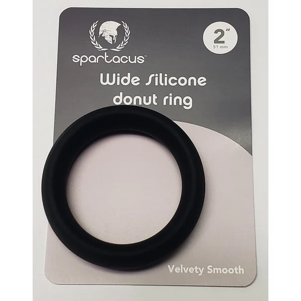 WIDE SILICONE DONUT RING BLACK 2 “