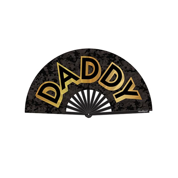 Wood Rocket Daddy Fan - Black/gold
