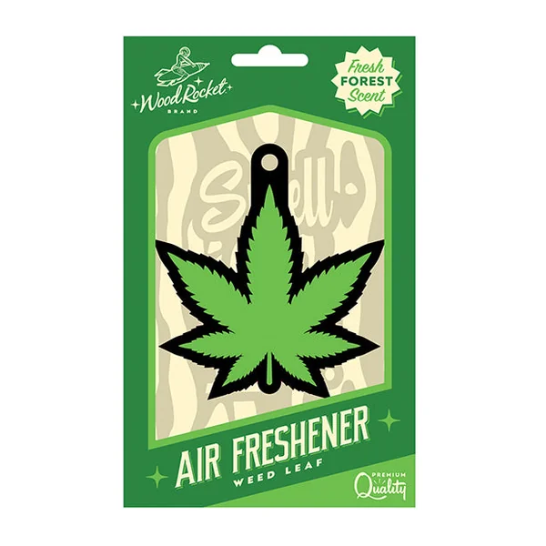 Wood Rocket Green Leaf Air Freshener - Forest