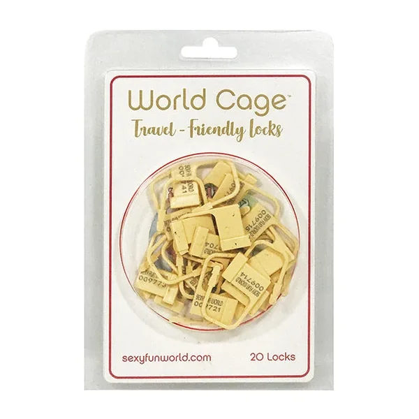 World Cage Travel Friendly Locks – 20 Pack Plastic Locks