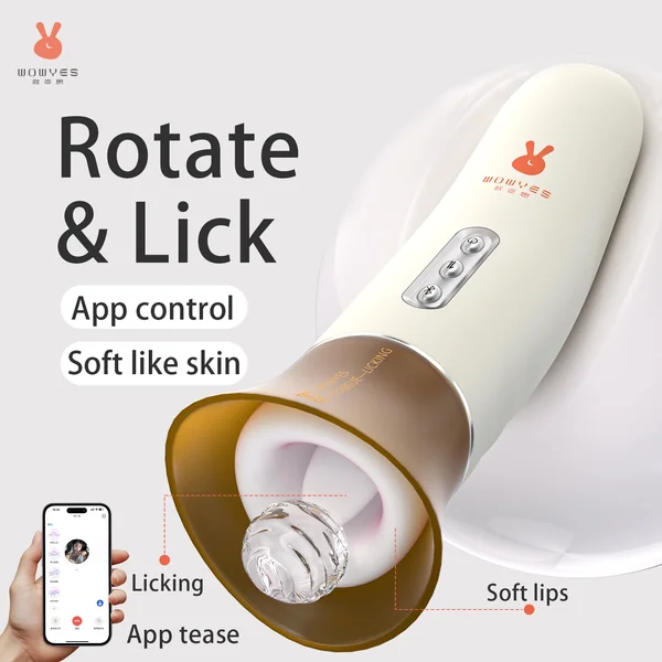 WOWYES P6 Tongue Nipple Clit Licking Vibrator