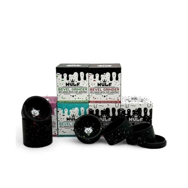 Wulf 4pc 65mm Bevel Grinder White/Black Splatter