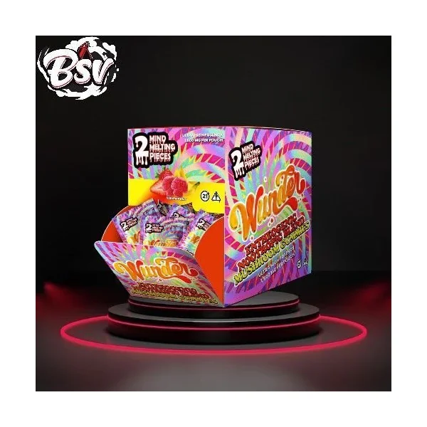Wunder Mushroom Blend Gummies 30ct Display Strawnana