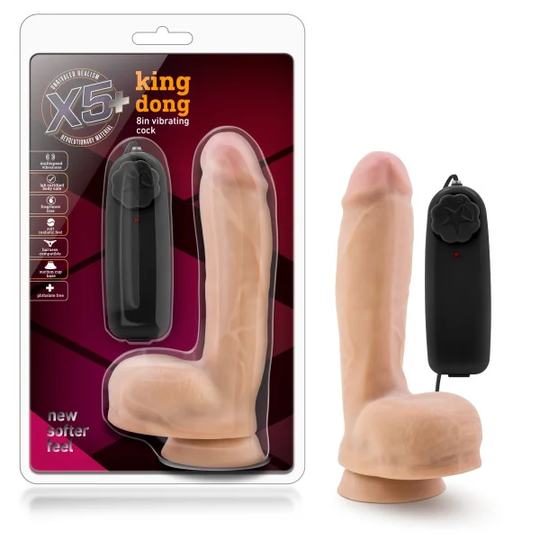 X5 PLUS KING DONG 8 VIBRATING COCK VANILLA “