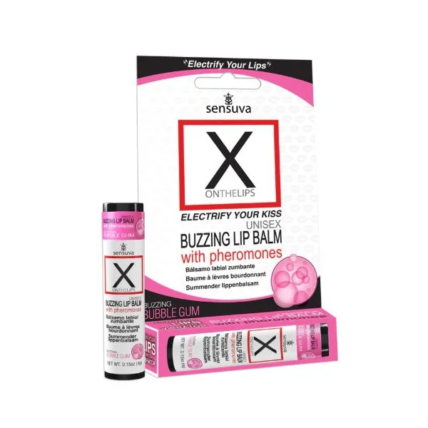 X ON THE LIPS BUZZING LIP BALM BUBBLE GUM