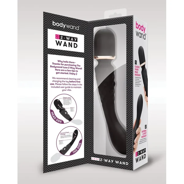 XGen Bodywand Luxe 2 Way Wand Head Massager – Black