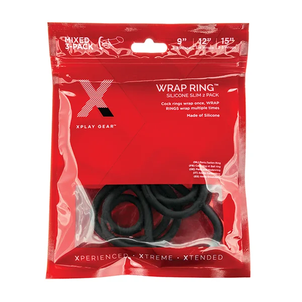 XPLAY 3 PK SILICONE SLIM WRAP RING (9 12 15)