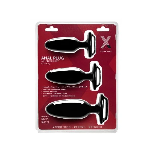 XPLAY FINGER GRIP PLUG STARTER KIT- PLUG #1 #2 #3