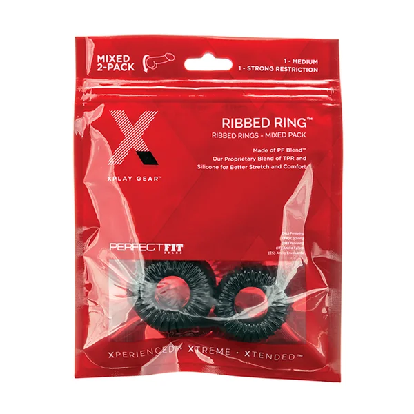 XPLAY PF BLEND PREMIUM STRETCH RIBBED RING 2 PK