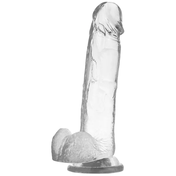 Xray clear realistic dildo transparent 22cm x 4.6cm with balls