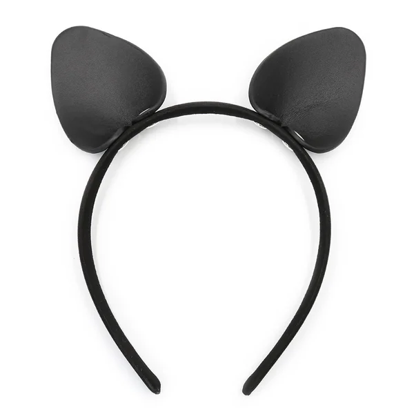 Yiwu Faux Leather Cat Ears Headband