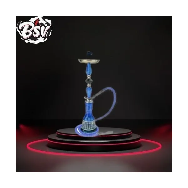 Zebra Kevin 2-Hose Hookah Purple