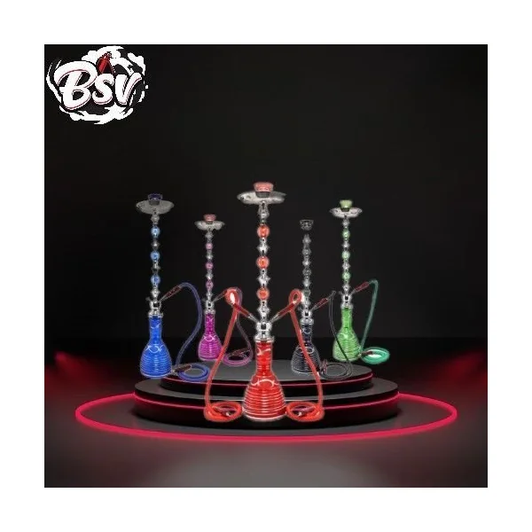 Zebra Star Hookah 1-Hose Green