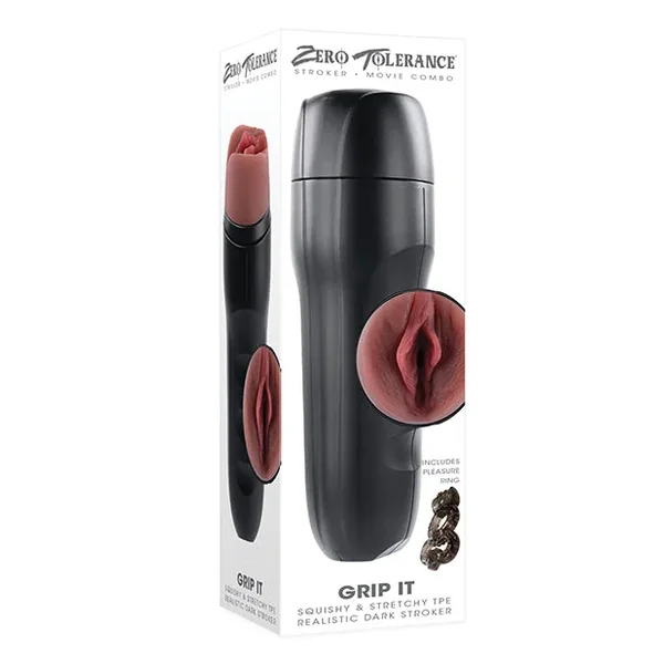 Zero Tolerance Grip It Vaginal Stroker – Dark