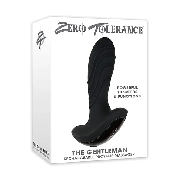 Zero Tolerance The Gentleman Rechargeable Prostate Massager - Black