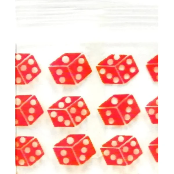 Zip Bags 2020 10/100PK 1000ct/BG Dice